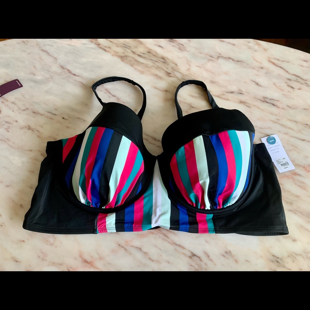 Lane Bryant(NWT)Swim-Lightly Lined Balconette-46DD